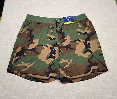 POLO Ralph Lauren Lounge Shorts XL Mens Camo Green Black Brown Pajama • $34.95