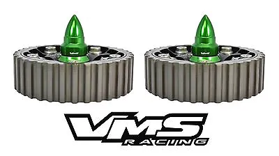 Vms Racing Cam Gear Bolts W/ Bullets Green For Honda Prelude Dohc H22 H23 • $29.95