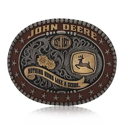 Montana Silversmiths John Deere Trophy Attitude Buckle • $55