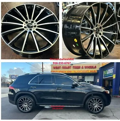 22  Wheels Fit Mercedes Gloss Black Machine GL ML With Tires GL550 GLS GLE63 New • $2099