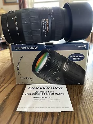 Quantaray Lens For Canon. 70-300mm. Version 5 • $55