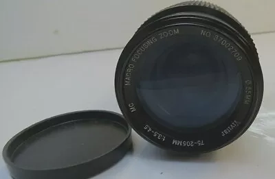 Vivitar 75-205MM / 1:3.5-4.5 / Macro Focusing Zoom / 55MM Lens Made In JAPAN • $18