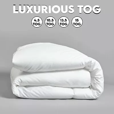 Hotel Quality Duvet 4.5/7.5/10.5/13.5/15 Tog Quilt Bedding Set Double King Size • £15.99