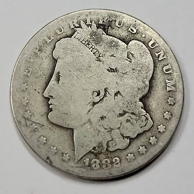 1882 CC $1 Morgan Silver Dollar Tougher Date Circulated Carson City *F811 • $105