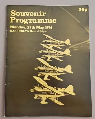 £4.50 • Buy R.A.F. Henlow Souvenir Programme 27th May 1974 ~ Aircraft ~ Airshow