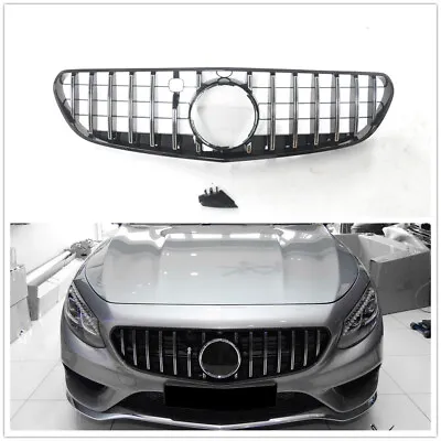 For 2015-2017 Benz C217 W217 S Coupe Class Chrome S63s GT Grille Grill US • $135.82