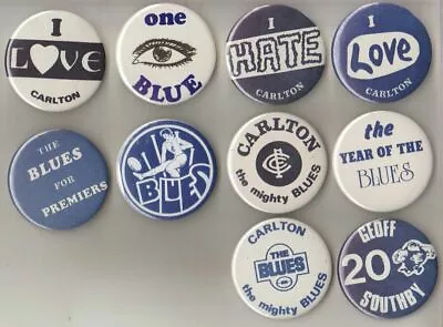 $11.50 • Buy Carlton F.c -afl- Carlton Players Supporters / Cheer Squad  Metal Buttons  New