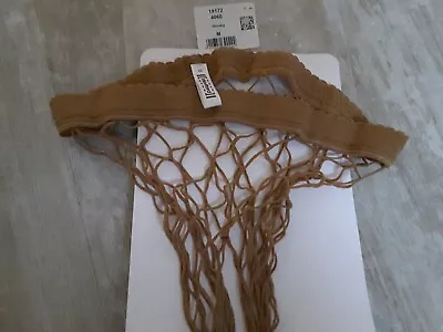 £6.99 • Buy Wolford Large Hole Fishnet Tights Honey Colour Size Medium Bnip