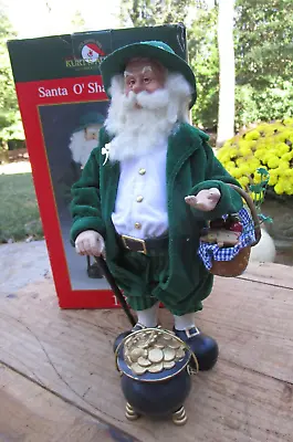 Vintage 12  Kurt Adler Irish Santa O’Shaughnessy Figure Doll With Box • $19.99