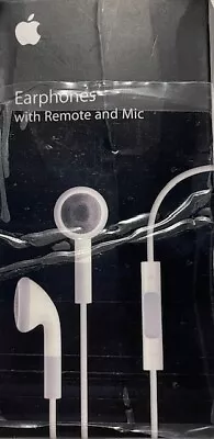 GENUINE EARLY APPLE IPHONE IPAD EARPHONES HEADPHONES 3.5mm PLUG WIRED BOXED • £9.95