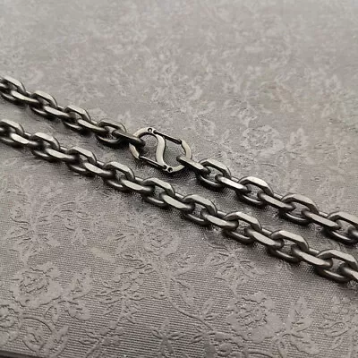 5.2/7mm Pure Titanium Necklace Titanium Angle Chain Light Weight Anti Allergic • $46.74