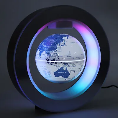 £37.98 • Buy Magnetic Levitation Floating Globe With Colorful LED Light Desktop Practical