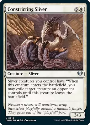 MTG Constricting Sliver [Commander Masters Near Mint] • £1.95