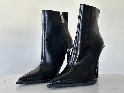 Zara Black High Heel Ankle Boots Women's Size EU 40 • $30