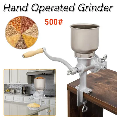 Manual Corn Grinder Flour Maker Wheat Grain Nut Mill Grinder Kitchen Tool 500# • $30.99