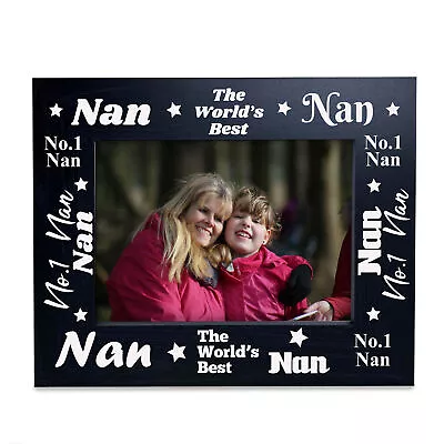 Nan Photo Frame Birthday Chistmas Gift Wooden Frame Nan Gifts From Grandson • £9.99