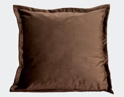 Throw Pillowcases Brown Velvet Cushion Cover 50cm X 50cm • £14.99