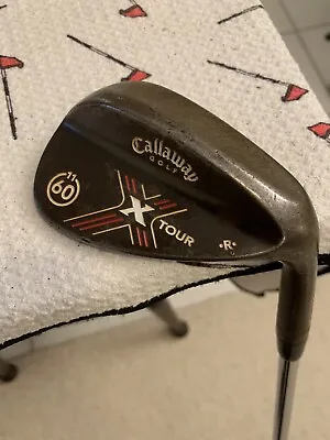 Callaway X Tour Raw Forged 60 Degree Sand Wedge Pro X 6.5 Golf Pride Z-Grip +5/8 • $29.95