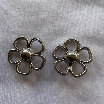 £1.50 • Buy Shank Button Silver Light Weight  39mm X 2 Freezywater Haberdashery