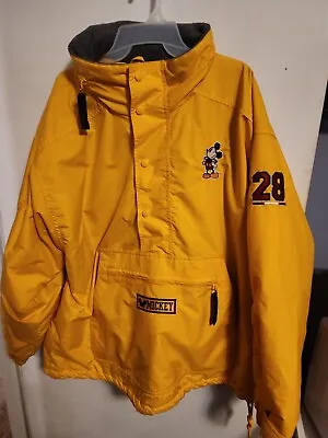 Mickey Mouse Pullover Coat Authentic Since 28 Yellow Large Disney Store Jacket • $39.99