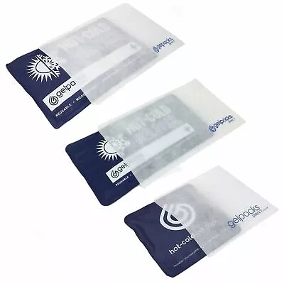 Reusable Hot Cold Gel Pack - Ice Packs For Sports Injuries Pain Relief W/ Sleeve • £15