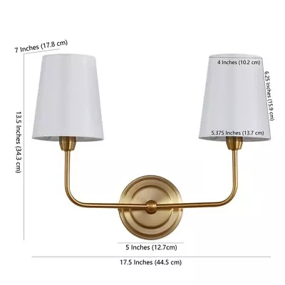 Safavieh TWO LIGHT WALL SCONCE Reduced Price 2172719010 SCN4015A • $45