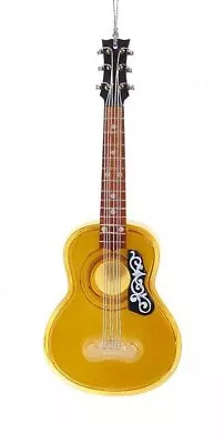 Kurt Adler Yellow Acoustic Guitar Elvis Musical Instrument Christmas Ornament • $11.88