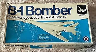 Vintage ENTEX B-1 Bomber Model Kit 1/144 Scale 8505 ~Sealed Parts~ • $16.95