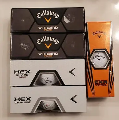 15 New Callaway CXR Control/Hex Chrome/Hex Black Tour/ Warbird Plus Golf Balls • $60