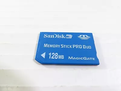 128 Mg SanDisk Shoot And Store Memory Card Pro Duo FREE 2-3 Day Ship!!! • $14.99