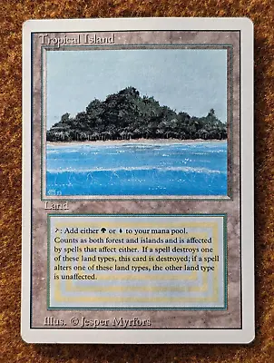 LP Tropical Island Revised Magic Mtg Vintage Cube Reserved List Rare Dual Land • $425