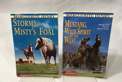 2 Marguerite Henry Classic Novels / Stormy Misty's Foal & Mustang Wild Spirit • $4.99