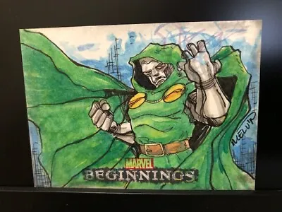 2012 Marvel Beginnings Series 3 Sketch DOCTOR DOOM By Melvin Serrano 1/1💕💕💕 • $120.55