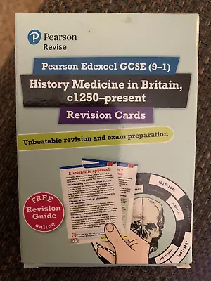 PEARSON GCSE HISTORY For EDEXCEL (Grade 9-1)  FLASHCARDS - Medicine In Britain • £1.99