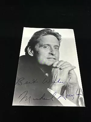 Michael Douglas Signed Picture 5 X 7 Black & White Autograph  • $10.50