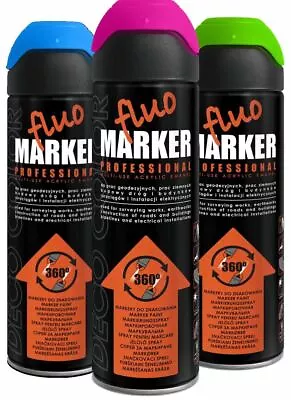 Construction Line Marker Spray Paint Surveying Warehouse Road Forestry Fluo • £9.75