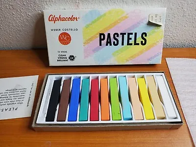 Vintage Weber Costello Alphacolor 12 Pastels 105-007 Assorted Colors • $10.99