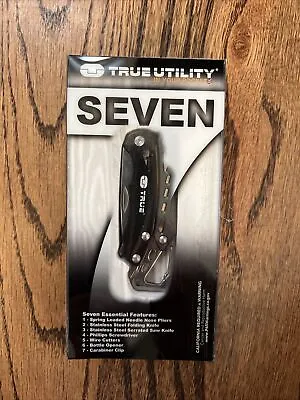 True Utility TU180F Seven Multi-Tool Saw Knife Wire Cutters Pliers Screwdriver • $18.99