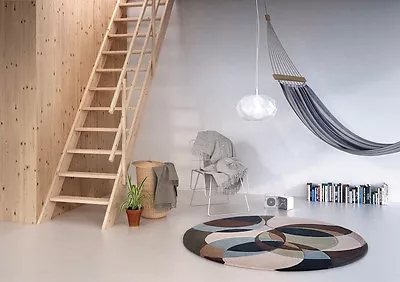 £176.99 • Buy Wooden Staircase Kit Loft Space Saver Stairs Ladder 60cm Width Anti-Slip Steps