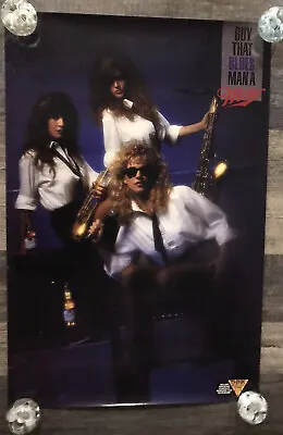 Miller Beer Vintage Poster 1980s Sexy Girls Bar Memorabilia Blues Saxaphone • $15