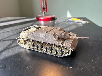 £8 • Buy Vintage Tamiya Built Painted Model Kit 1/35 WW2 German Jagdpanzer IV Tank
