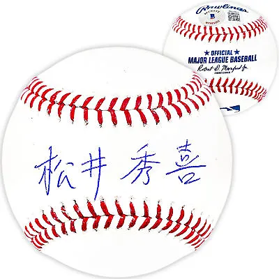 Hideki Matsui Autographed Mlb Baseball Yankees Signed In Japanese Beckett 220465 • $159