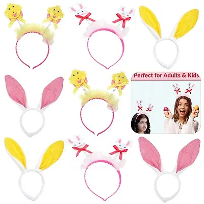 Easter Chick & Bunny Ears Head Boppers Kids Adults Fancy Dress Costume -lot • £3.89