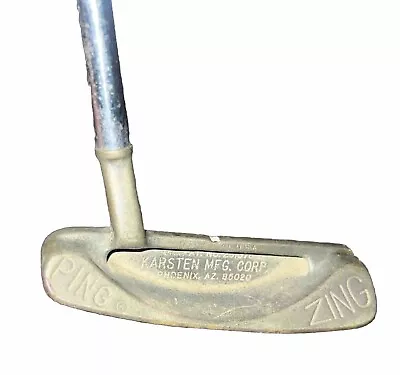 Vintage Ping Zing Golf Putter Karsten 85020 Grip RH Original Grip Steel Shaft • $26.99