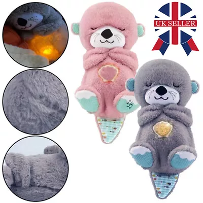 Baby Soothe Otter Plush Baby Toy With Music Lights & Rhythmic Breathing Motion R • £10.98