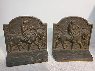 Solid Bronze Raven Foundry Washington At Valley Forge Bookends 5  X 5.25  • $82.50