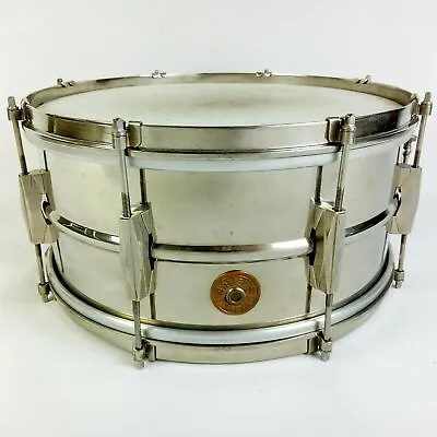 Gretsch 6.5x14 Broadkaster Nickel-Brass NOB Snare Drum 8Lug Vintage 1949-50 RARE • $1950