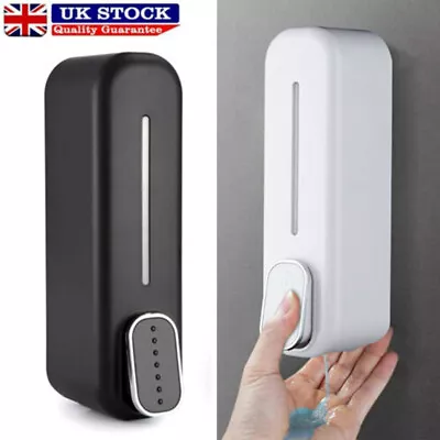 300ml Soap Dispenser Wall Mounted Liquid Bathroom Hand Shower Gel Shampoo UK • £7.69