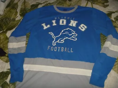 Mens Detroit Lions Jersey Shirt Nfl Football Hands High Vintage Style • $4.99