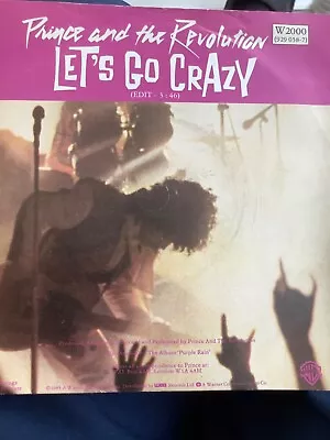 £5.99 • Buy Prince And The Revolution     Lets Go Crazy.  7” Vinyl  Vg+. Warner Bros. 1984